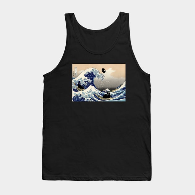 The Great Wave Cats Tank Top by Street Cat